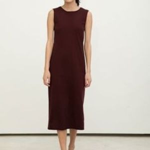 Marlena Midi in Plum Heavy Weight Cotton Knit